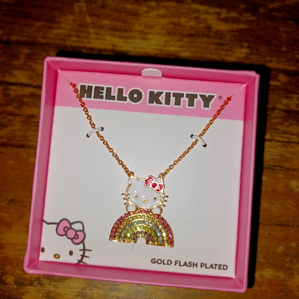 Hello kitty rainbow necklace 18 in BNIB VHTF RARE